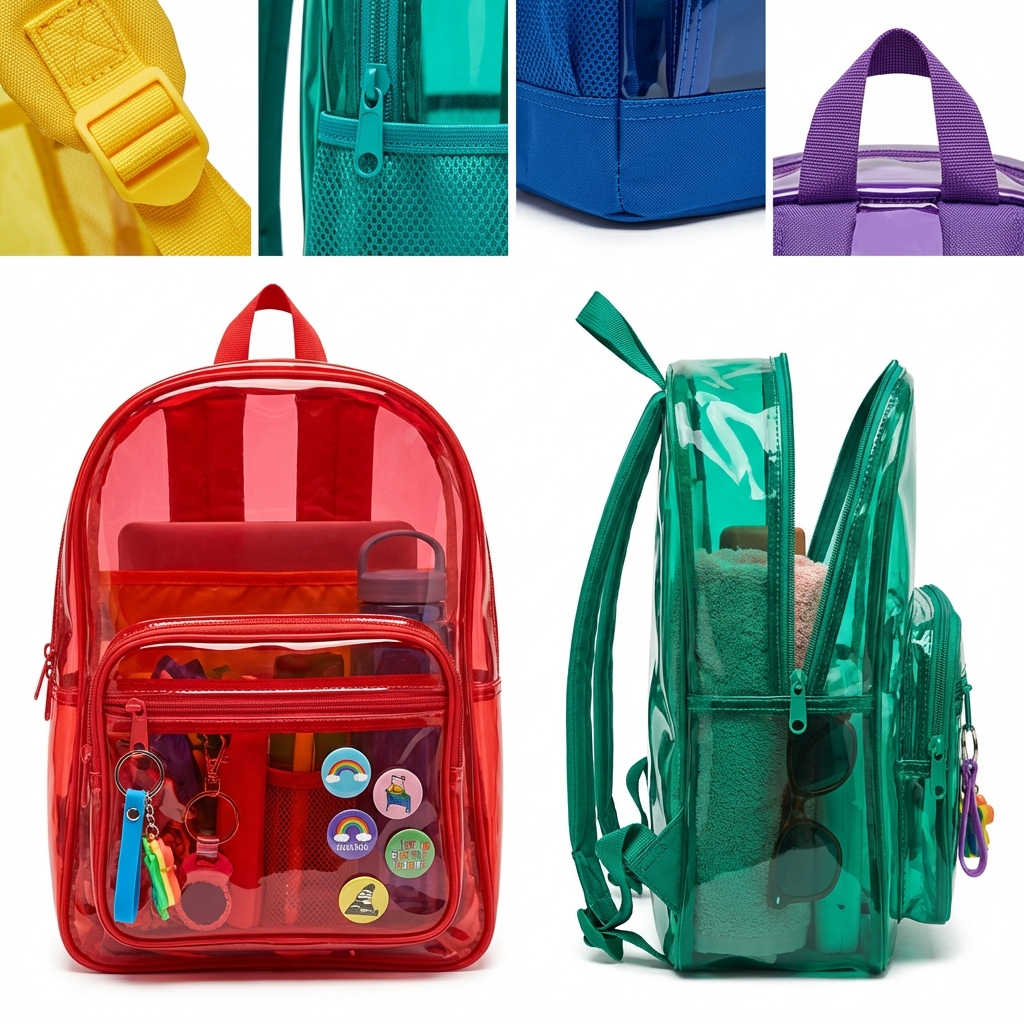 The Effortless Carry: Wipe-Clean Transparent Daypack