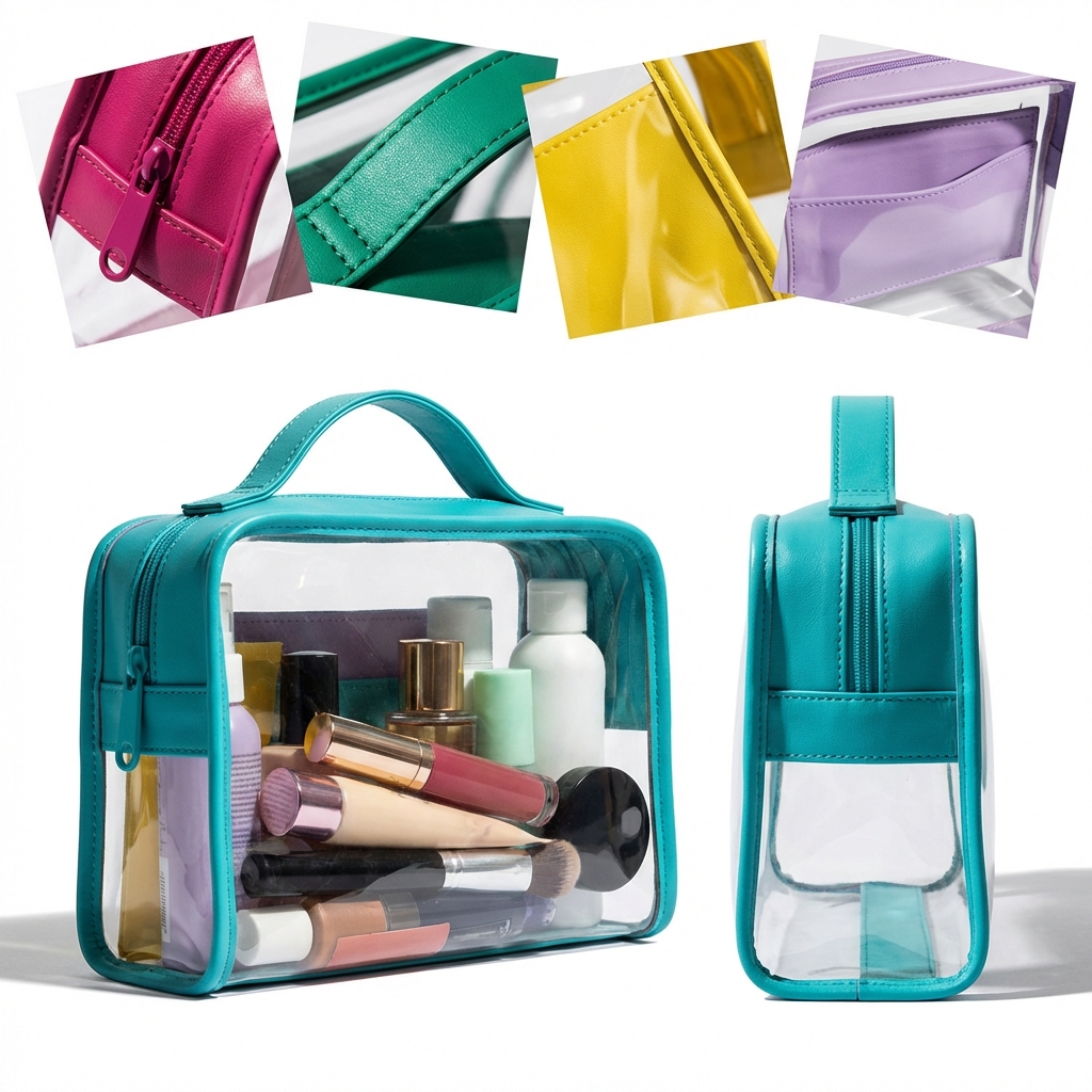 Voyager's Vault: Durable PVC Toiletry Bag