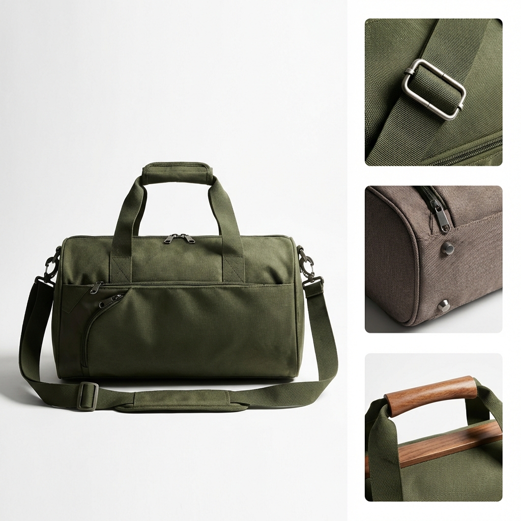 Omni-Stow Olive Green Shoulder Bag