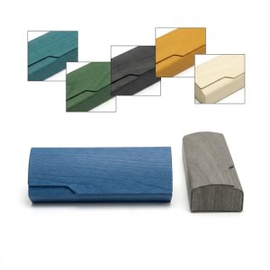 The Urban Traveler's Hard-Shell Woodgrain Eyewear Case