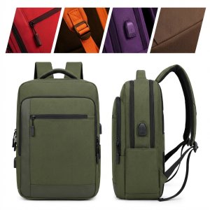 Classic Olive Green Oxford Backpack